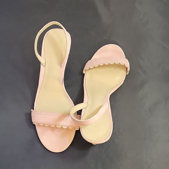 ANN TAYLOR ONE BAND BACK ANKLE STRAP OPEN TOE LOW HEEL SANDAL - Picture 4 of 12